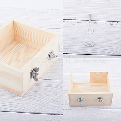 Unfinished Natural Wood Hamster Square Platform&nbsp;HJEW-WH0009-01