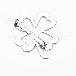 Open Clover Brooch&nbsp;JEWB-N007-011P-FF