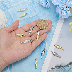 10Pcs 2 Colors Rack Plating Brass Pendants&nbsp;KK-ME0003-38