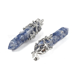 Natural Blue Spot Jasper Pendants&nbsp;G-M450-01P-11