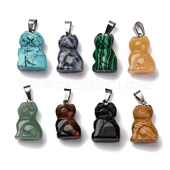 Natural & Synthetic Mixed Gemstone Pendants&nbsp;G-B127-08P