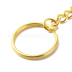 Space Theme Alloy Enamel Flat Round Pendant Keychain&nbsp;KEYC-JKC00390