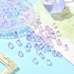 100Pcs Baking Paint Transparent Glass Beads&nbsp;DGLA-YW0001-35H