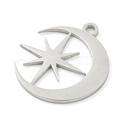 Non-Tarnish 304 Stainless Steel Pendants&nbsp;STAS-B056-26P-04