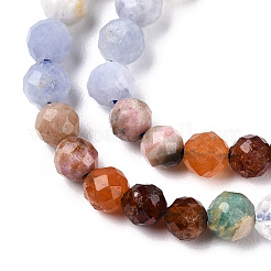 Natural & Synthetic Mixed Gemstone Beads Strands&nbsp;G-D080-A01-01-27