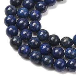 Round Dyed & Natural Lapis Lazuli Gemstone Bead Strands&nbsp;G-J333-05-8mm