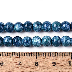 Baking Paint Glass Beads Strands&nbsp;X-DGLA-N016-6mm-10