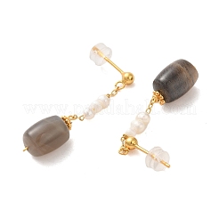 Sterling Silver Stud Earrings&nbsp;EJEW-K273-32G