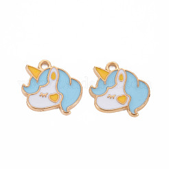 Alloy Enamel Pendants&nbsp;ENAM-T016-08A-RS