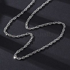 Brass Rope Chains Necklaces for Women&nbsp;NJEW-D302-62P