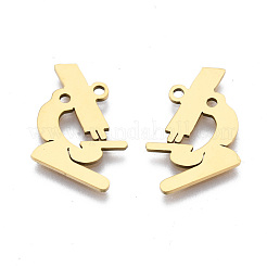 Ion Plating(IP) 201 Stainless Steel Pendants&nbsp;STAS-T044-241G