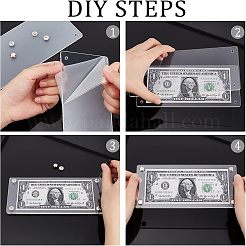 6 Bags Acrylic Currency Frame Display&nbsp;AJEW-CA0002-71