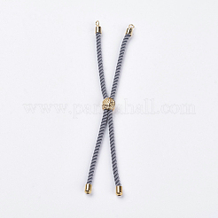 Nylon Twisted Cord Bracelet Making&nbsp;MAK-F018-07G-RS