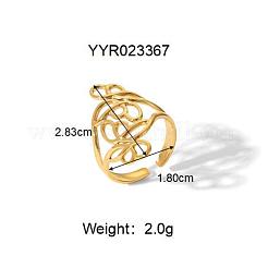 304 Stainless Steel Cuff Rings for Women&nbsp;CD9702-4