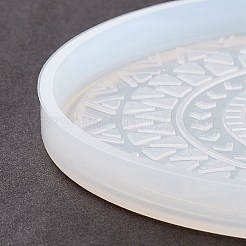 DIY Flat Round Cup Mat Silicone Molds&nbsp;DIY-E036-07