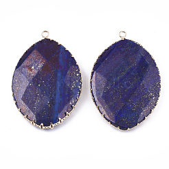 Natural Lapis Lazuli Pendants&nbsp;G-S344-45A