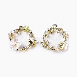 Alloy Enamel Pendants&nbsp;ENAM-N051-17