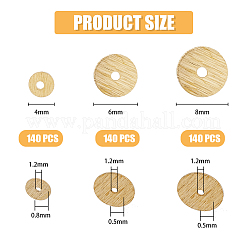 420Pcs 3 Styles  Brass Spacer Beads&nbsp;KK-FH0007-01