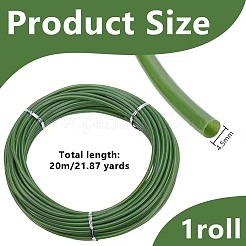 PVC Plastic Tubing Roll for Bundling Artificial Flower Stems&nbsp;DIY-WH0750-049