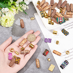 55Pcs Dreadlocks Beads Hair Decorations&nbsp;DIY-NB0008-99