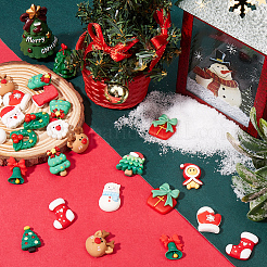 90Pcs 15 Styles Christmas Theme Opaque Resin Cabochons&nbsp;FIND-SC0011-32
