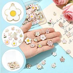 80Pcs 20 Styles Alloy Enamel Pendants&nbsp;ENAM-FS0004-21