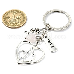 Natural Rose Quartz & Black Onyx Keychain&nbsp;KEYC-JKC01081