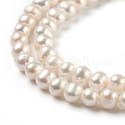 Natural Cultured Freshwater Pearl Beads Strands&nbsp;PEAR-L033-07-01A