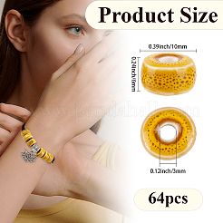 64Pcs Handmade Porcelain Beads&nbsp;PORC-PA0001-28A