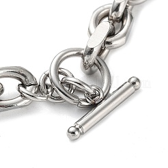 Non-Tarnish 304 Stainless Steel Cable Chains Bracelets for Men & Women&nbsp;BJEW-D031-03P