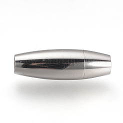 Tarnish Resistant 304 Stainless Steel Magnetic Clasps with Glue-in Ends&nbsp;STAS-Q211-29A