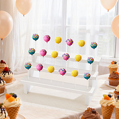 2 Sets 3-Tier Wooden Lollipop Organizer Display Stands&nbsp;AJEW-UN0005-64