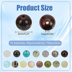 Natural & Synthetic Gemstone Beads&nbsp;G-NB0001-65