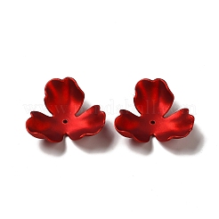 Rubberized Style Opaque Acrylic Bead Caps&nbsp;OACR-H016-08