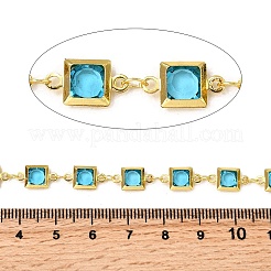 Brass Square Link Chains&nbsp;CHC-H114-02G-01