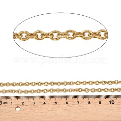 304 Stainless Steel Textured Cable Chains&nbsp;CHS-P028-08G