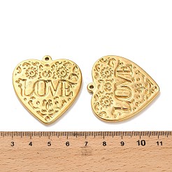 304 Stainless Steel Pendants&nbsp;STAS-C152-04G