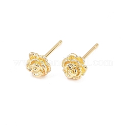 Brass Stud Earrings&nbsp;EJEW-P346-01C-G