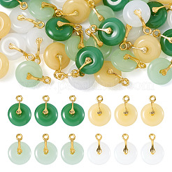 36Pcs 4 Colors Glass Pendants&nbsp;GLAA-TA0002-45