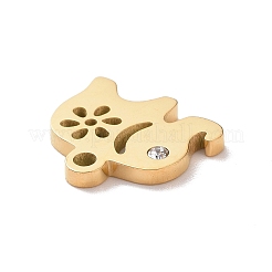 Ion Plating(IP) 304 Stainless Steel Charms&nbsp;STAS-L245-005G