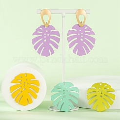 20Pcs 5 Colors Spray Painted Iron Pendants&nbsp;IFIN-LS0001-01