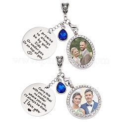Alloy Locket Pendant&nbsp;HJEW-WR00002