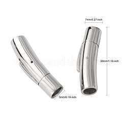Tarnish Resistant Column 316 Surgical Stainless Steel Bayonet Clasps&nbsp;STAS-A021-5mm