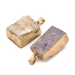 Natural Druzy Agate Pendants&nbsp;GG-K002-20