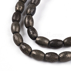 Natural Pyrite Beads Strands&nbsp;G-N346-02A-01