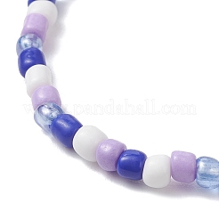 Adjustable Glass Beaded Charm Bracelets&nbsp;BJEW-JB13287