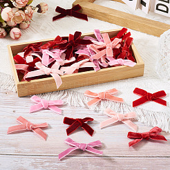 54Pcs 9 Colors Velvet Bowknot Costume Accessories&nbsp;DIY-TA0012-09B