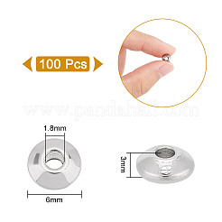 100Pcs 304 Stainless Steel Spacer Beads&nbsp;STAS-UN0054-15