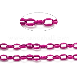 Spray Painted Alloy Cable Chains&nbsp;LCHA-L001-02H