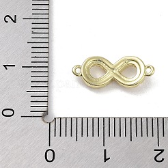 Brass Pave Clear Cubic Zirconia Infinity Connector Charms&nbsp;KK-M293-46G
